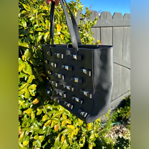 NWT Authentic Kate Spade Janis Bow Terrace Genuine Leather Studded Purse Handbag - Picture 7 of 8